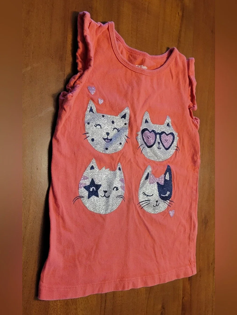 Carter's Girls 5T Cat Print Tank Top